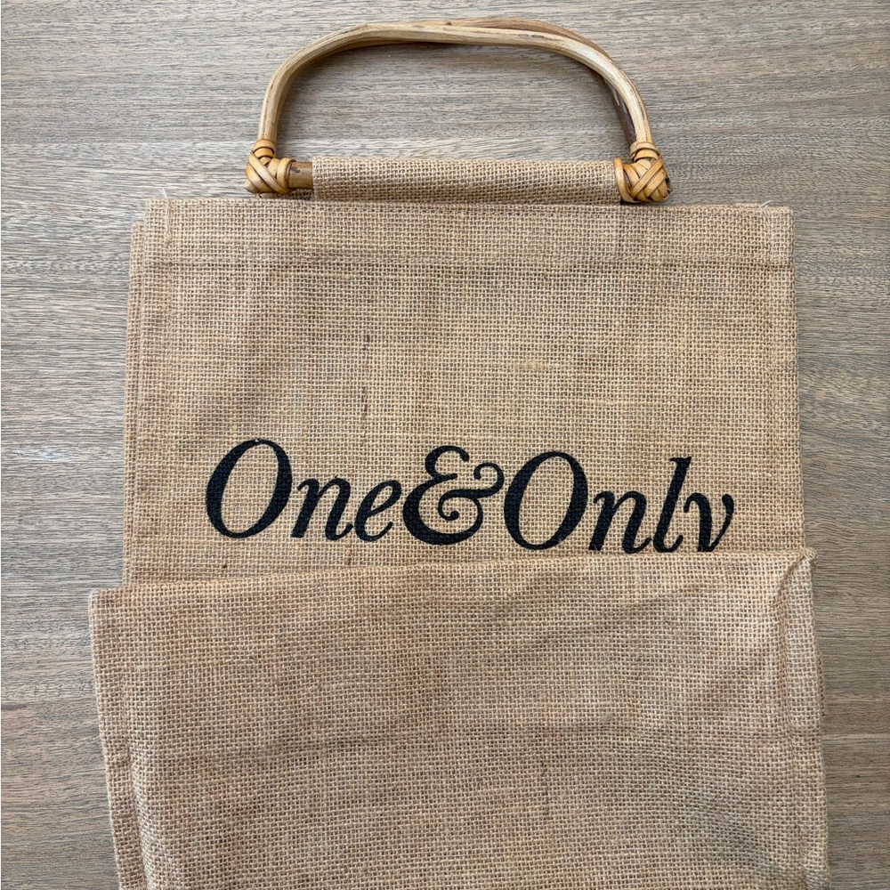 One&Only Palmilla Los Cabos Jute Tote Bag - Natural - Picture 4 of 5